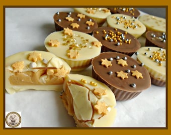 Posh Chocolate Peanut Butter Cups/Edible Birthday Gift/Peanut Butter Lover/Nut Lover/Peanut Butter Gift/Nut Chocolate/Unisex/Male/Female