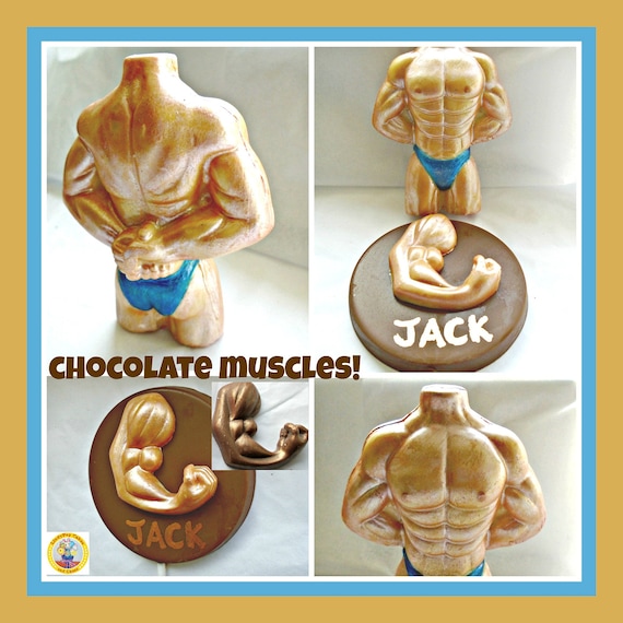 Bodybuilder Chocolate Gift/gym/personal Trainer/male Torso/weight Lifter  Training/fitness/mens Gifted/muscle Man/wrestler/husband/boyfriend 