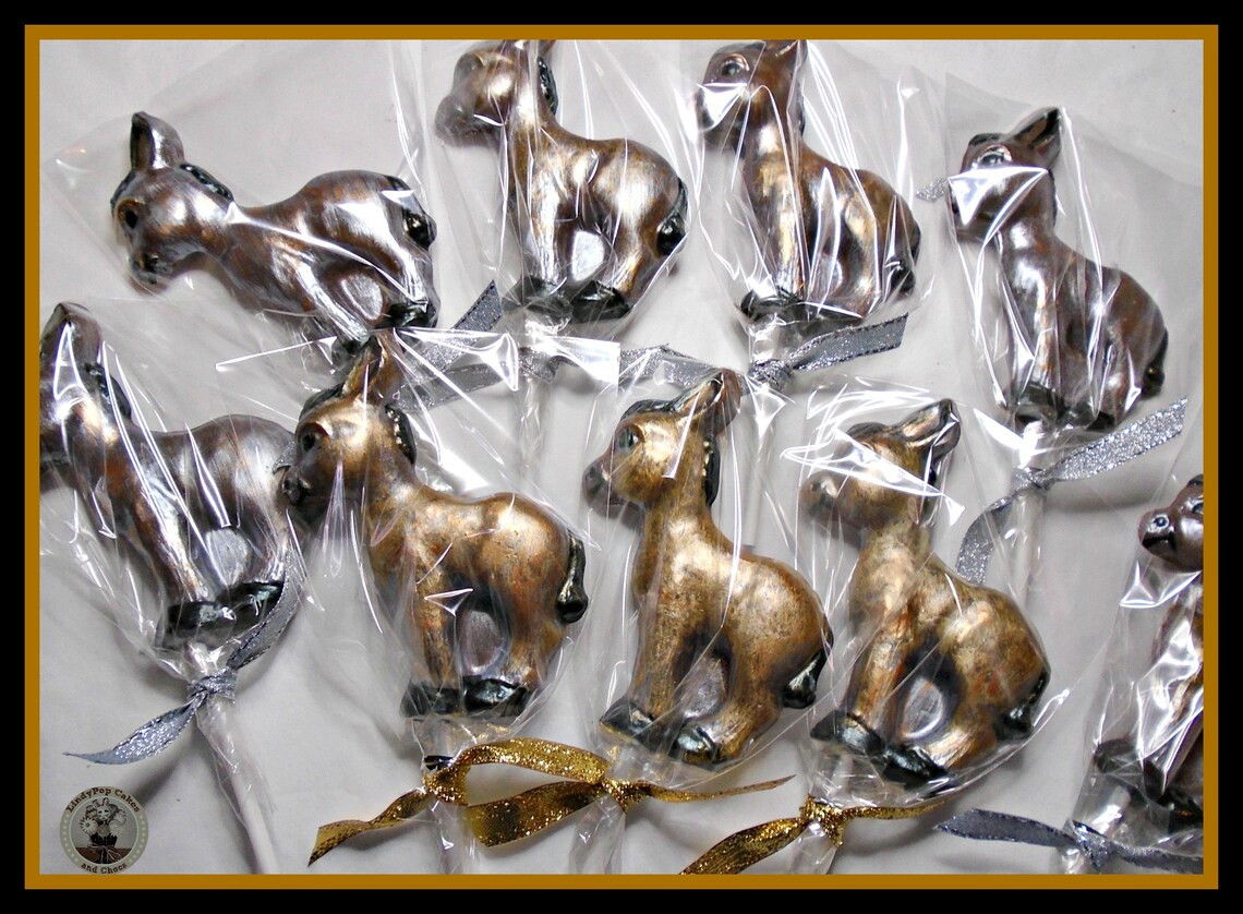 Donkey Chocolate Lollipops/donkey Gift/chocolate Donkey/edible Etsy