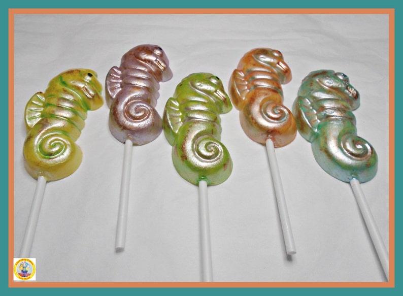Seahorse Chocolate Lollipops/Sea Creature/Chocolate gift/Sea Etsy