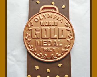 Belgian Chocolate Gold Medal Bar: Novelty Achievement Gift