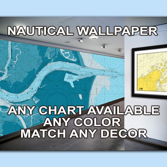 Nautical Chart Wallpaper