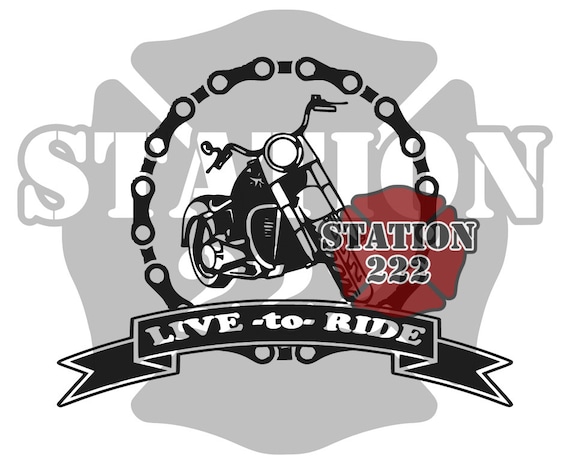 Live to Ride Motocicleta gráfico SVG archivo de corte