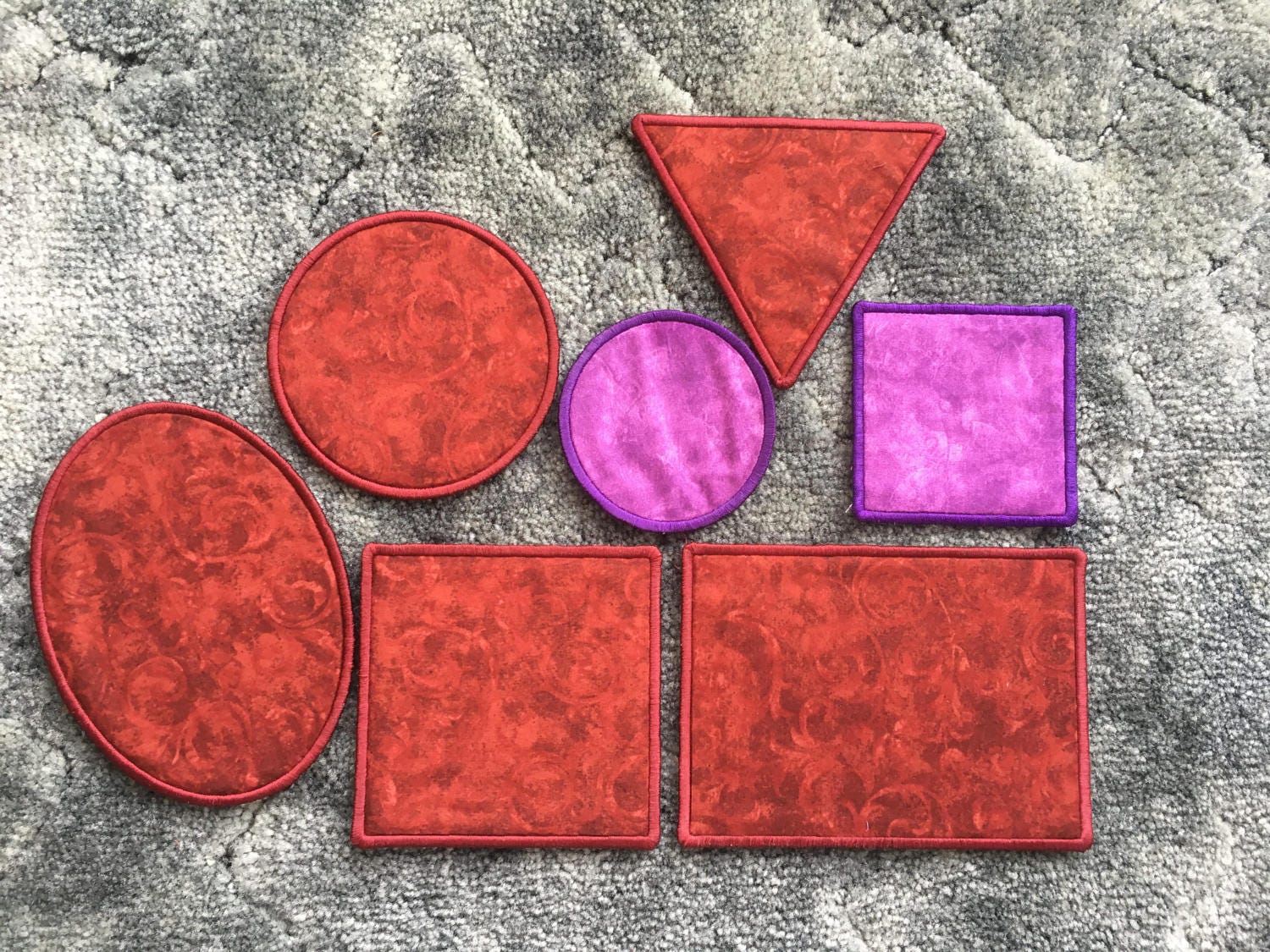 ITH Mug Rug 7 Blank Mug Rug Embroidery Design 4x4 5x5 5x7 Etsy