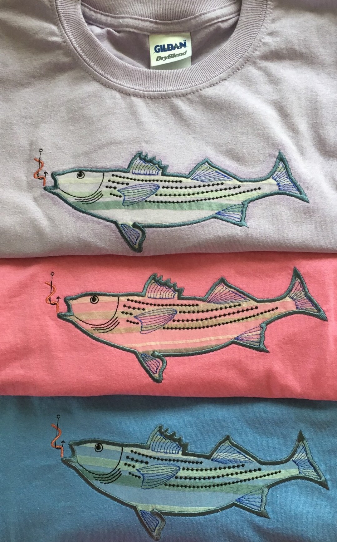 Rockfish Season Stripped Bass Embroidery Design Etsy