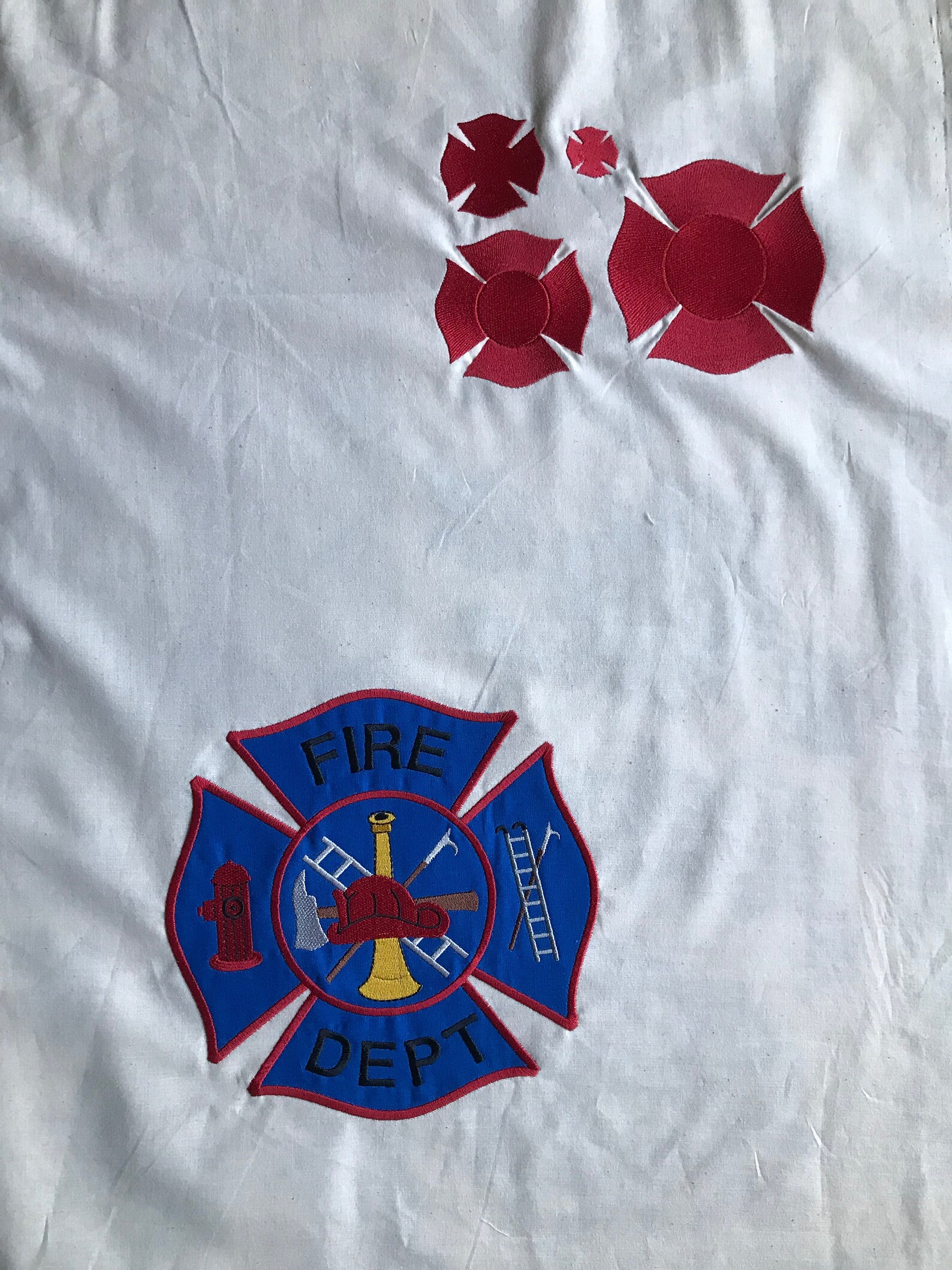 Fire Departmen Maltese Cross Embroidery Design Fire Etsy