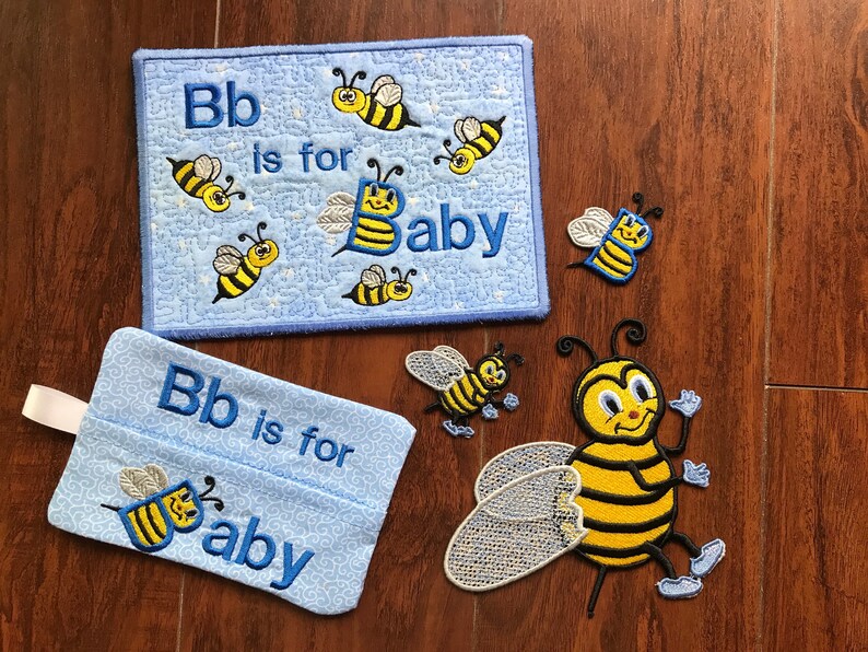 Bb is for Baby Embroidery Design Pack 9 Designs FSL ITH Etsy