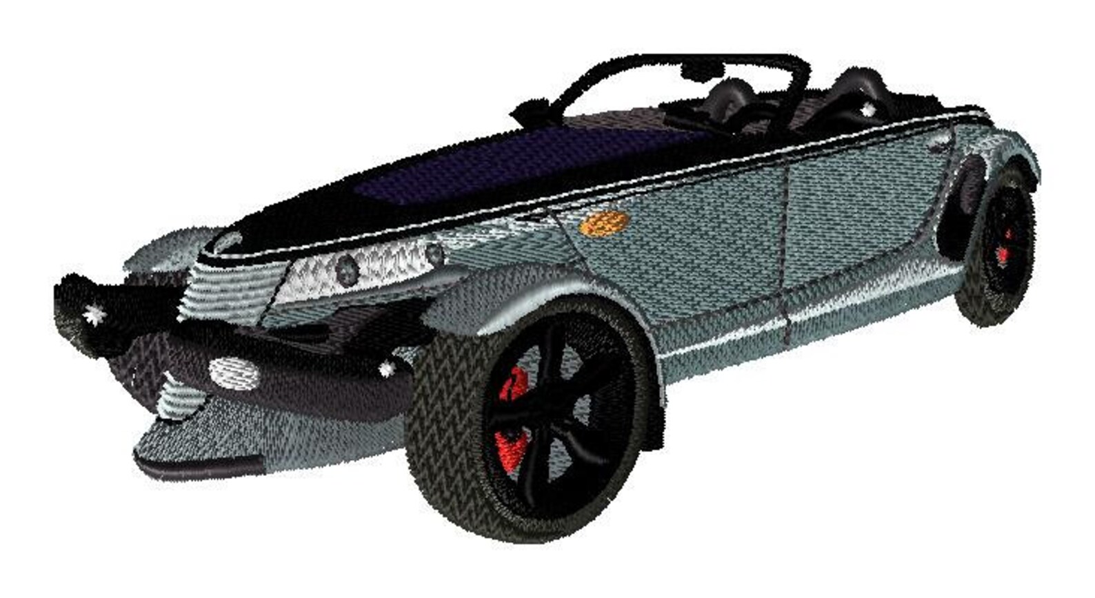 Prowler Embroidery Design Plymouth Prowler 5x7 Hoop Etsy