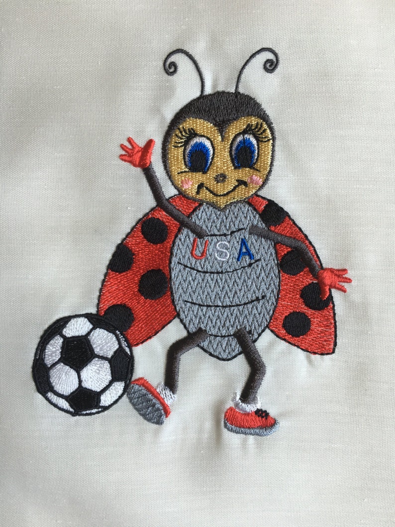 5 adorable ladybugs embroidery design archery  etsy