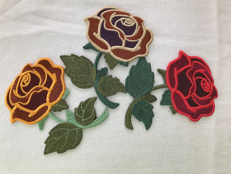 FSL Rose Free Standing Lace Rose embroidery design Rose Etsy