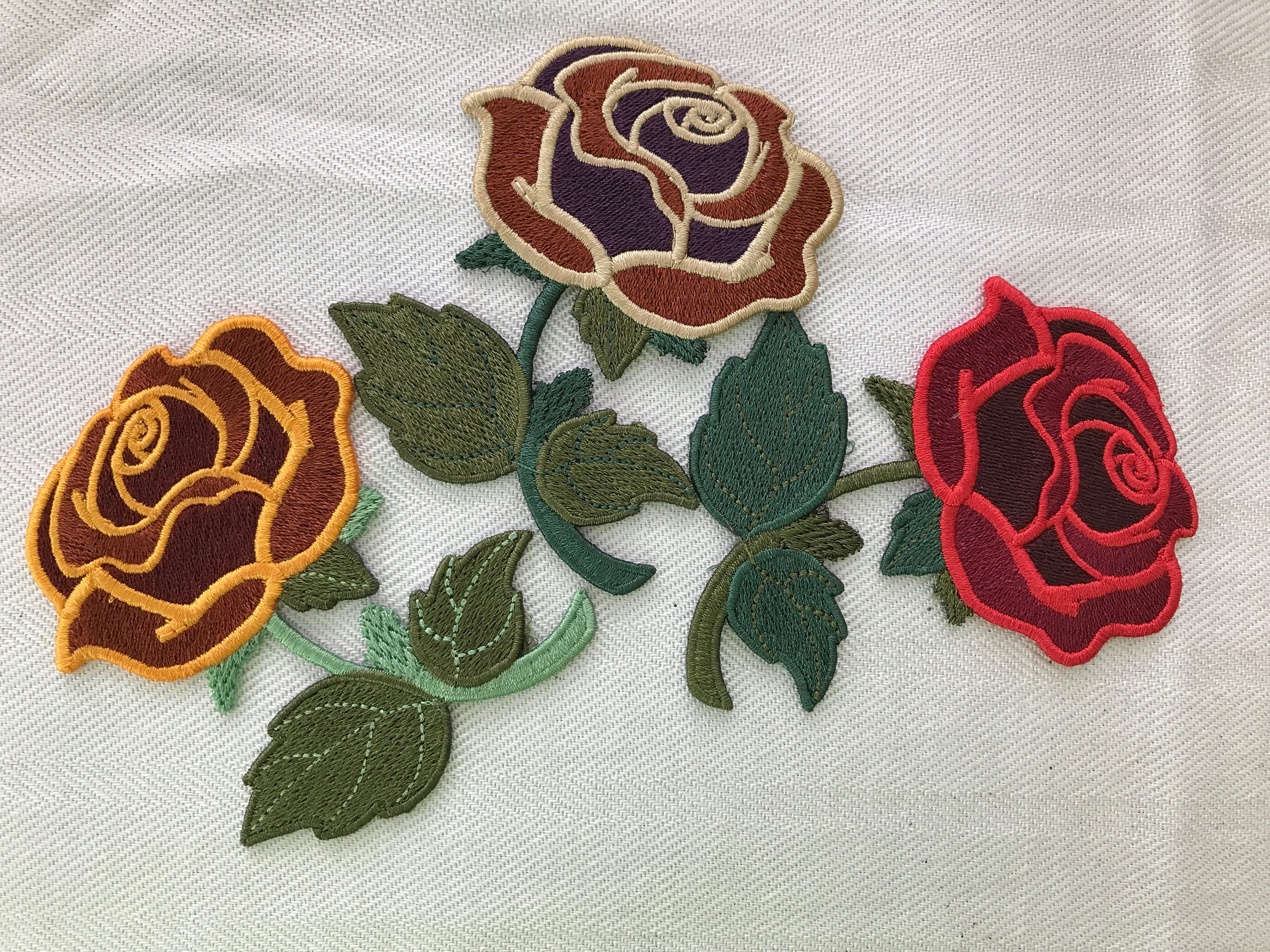 Rose Embroidery Pattern