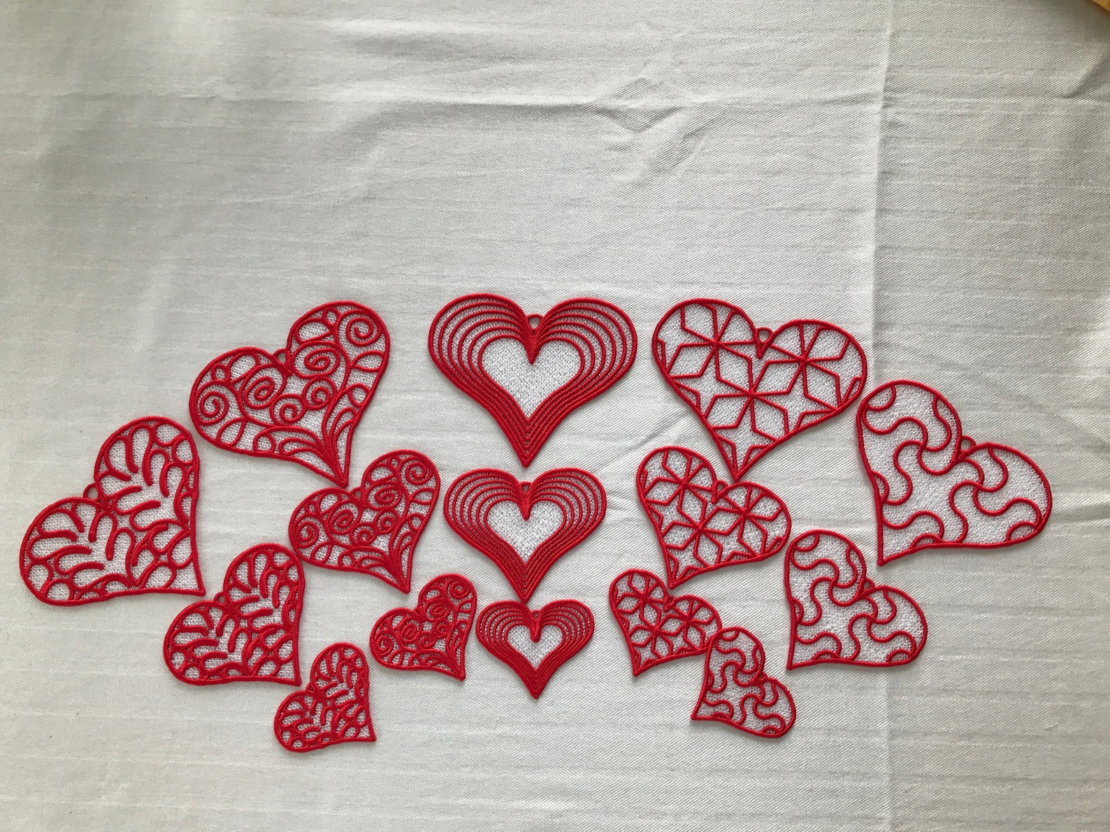 Fsl heart embroidery design fsl hearts fit 4x4 or 5x7 hoop  etsy Fsl heart embroidery design fsl hearts fit 4x4 or 5x7 hoop  etsy