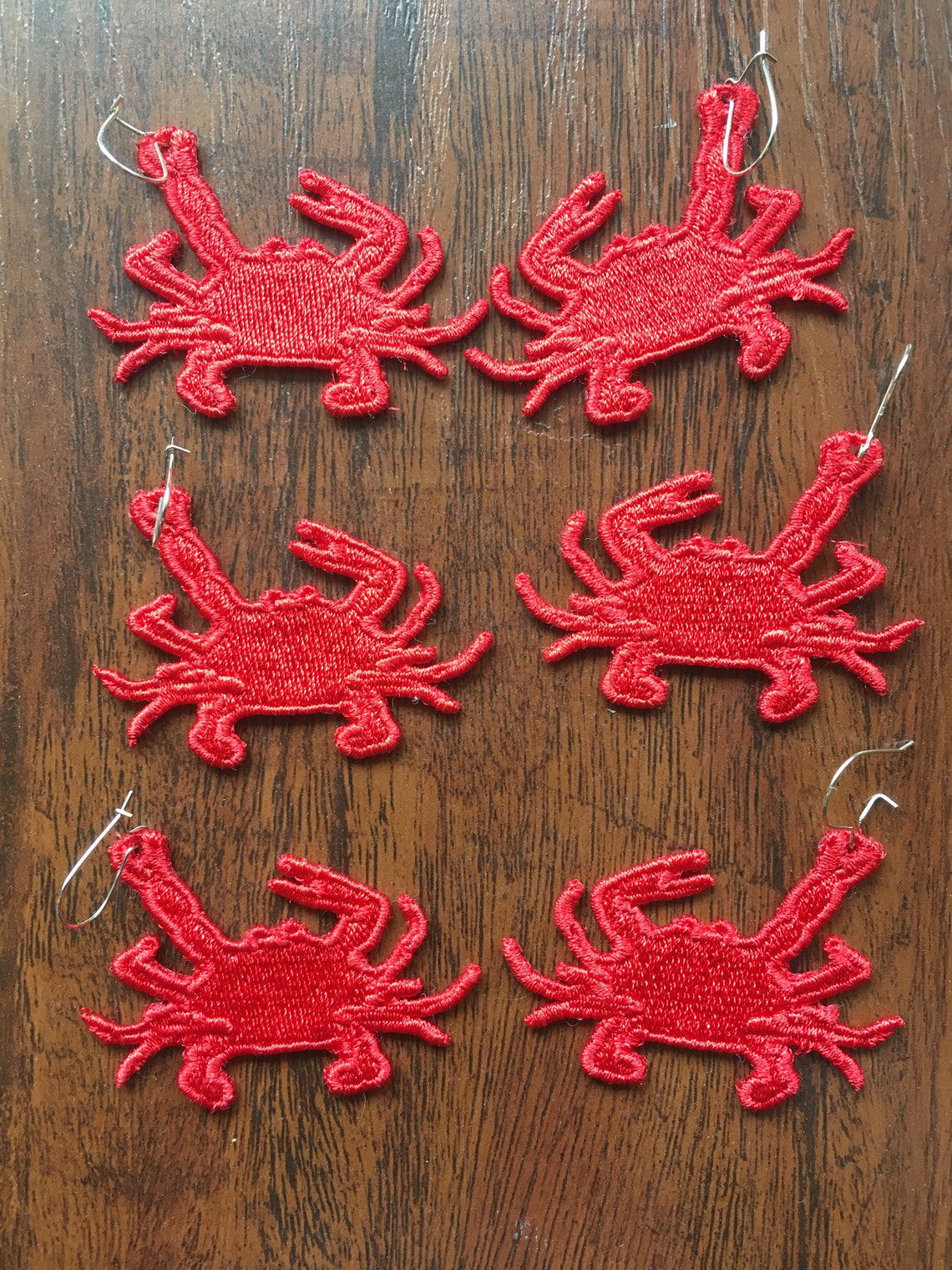FSL Crab Earrings Free Standing Lace Crab Earrings Crab Etsy