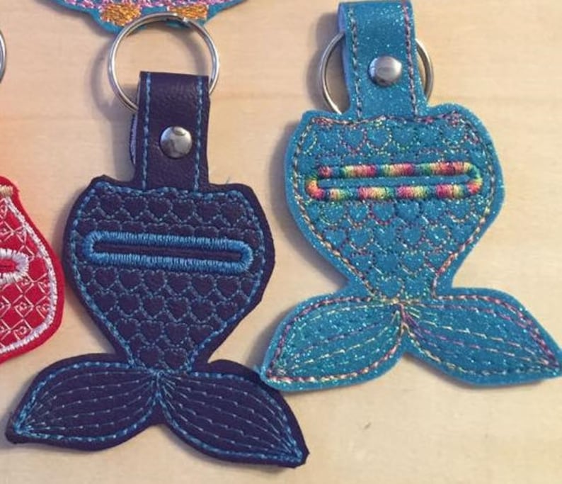 3 ith key fob embroidery design key fob with quarter holder  etsy