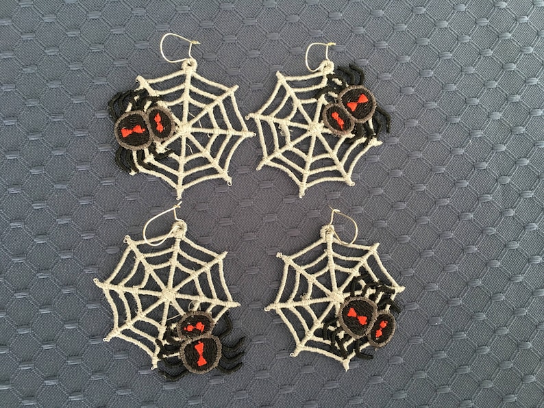 Download FSL Spider web Earrings 4 spider webs in a 4x4 hoop Spider ...