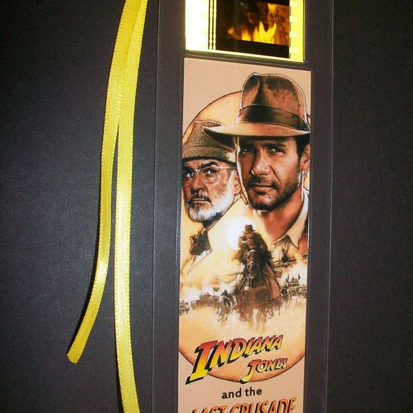 INDIANA JONES and the Last CRUSADE Movie Memorabilia Film Cell Bookmark …