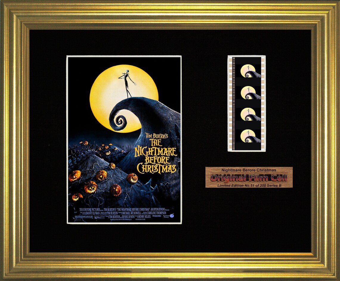 The Nightmare Before Christmas Series B Framed film cell | Etsy