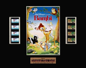 Bambi - Disney - Unframed double film cell picture