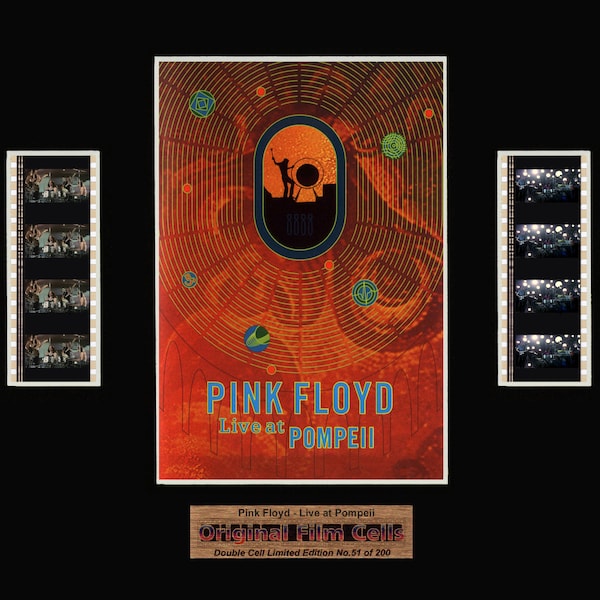 Pink Floyd - Live at Pompeii - Unframed double film cell picture