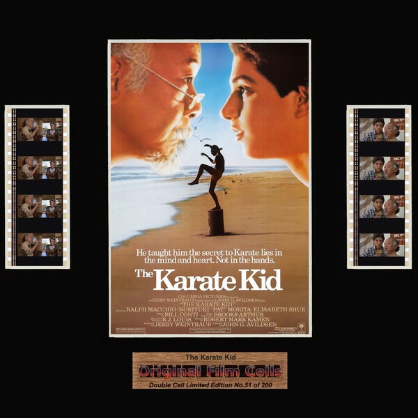 The Karate Kid - Ingelijste dubbelfilmcelfoto
