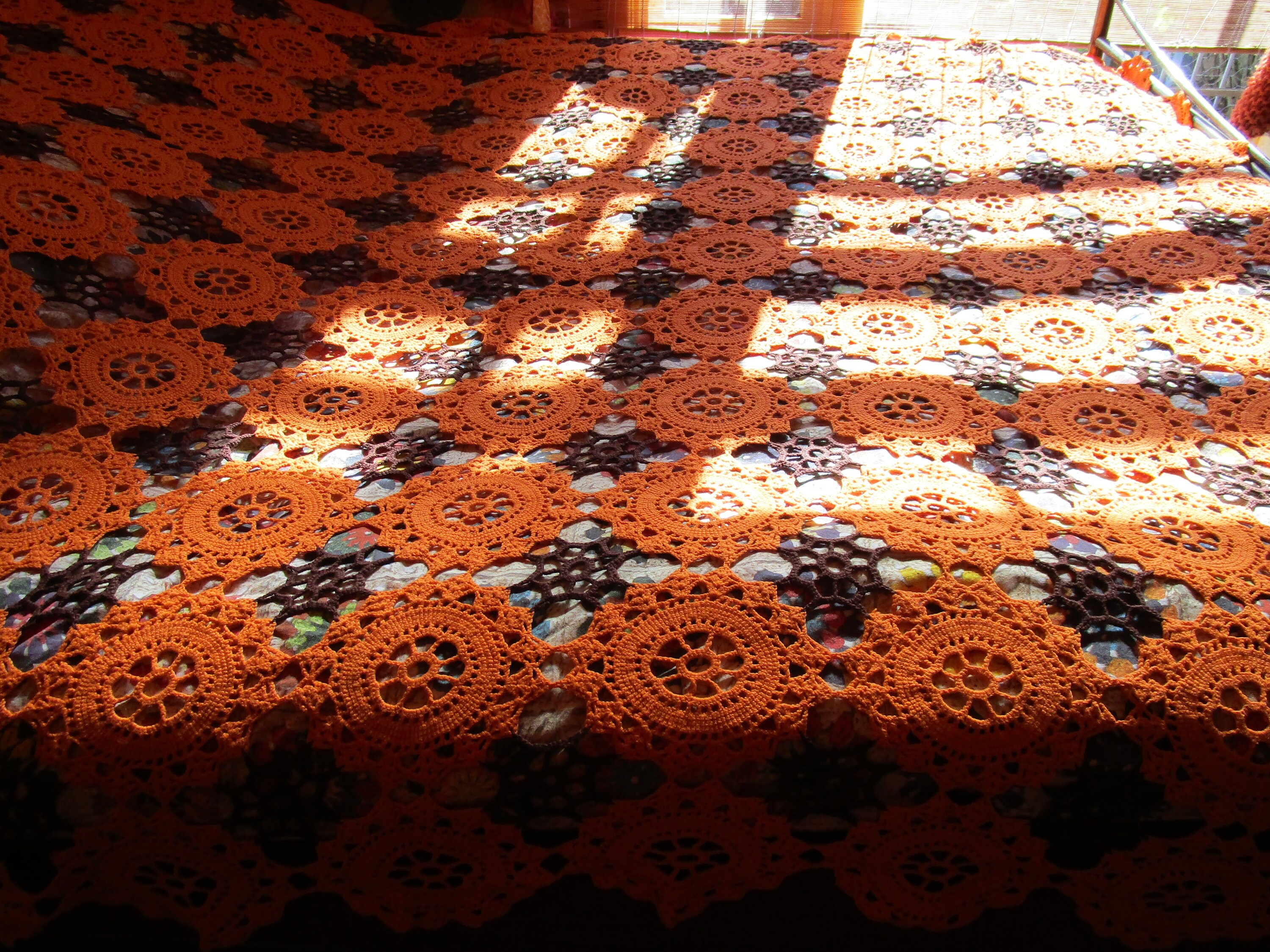 Vintage Handmade Crochet Bedspread / Gehaakte Sprei / Etsy