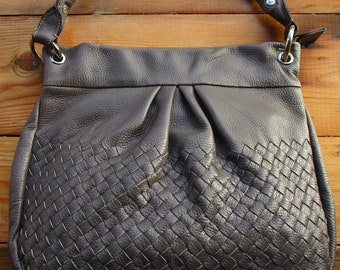 Vintage Thierry Mugler Braided Leather Handbag, Collector's Item