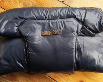 Moon Boot Puffer Bag, Navy Nylon Pochette Clutch