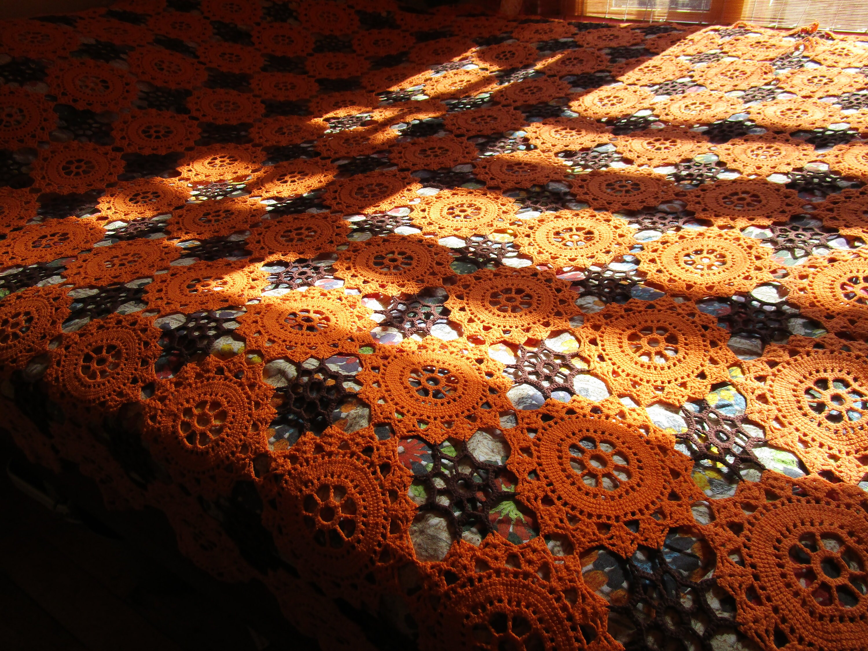 Vintage Handmade Crochet Bedspread / Gehaakte Sprei / Etsy