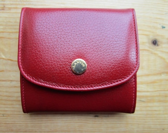 Vintage leather Lanvin purse * portemonnee * potre-monnaie * geldbeutel * wallet, original 1990s