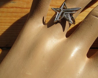 Vintage silver Thierry Mugler ring * bague en argent * zilveren ring