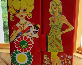 Vintage 1960s Doll Closet, Theia Spielwaren, West Germany