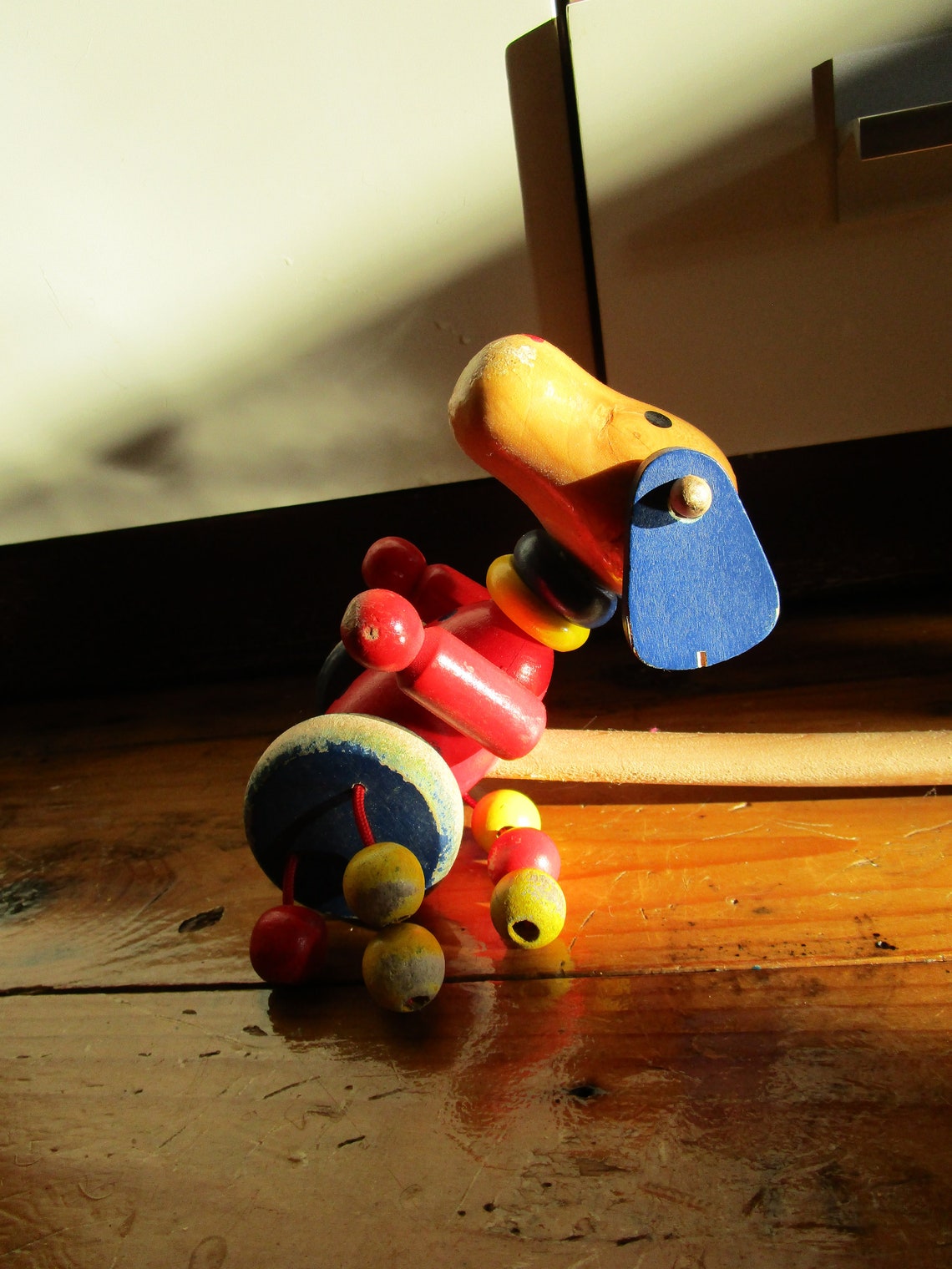 Wooden Handmade Rolling Dog Toy on a Stick Wooden Toy - Etsy Singapore