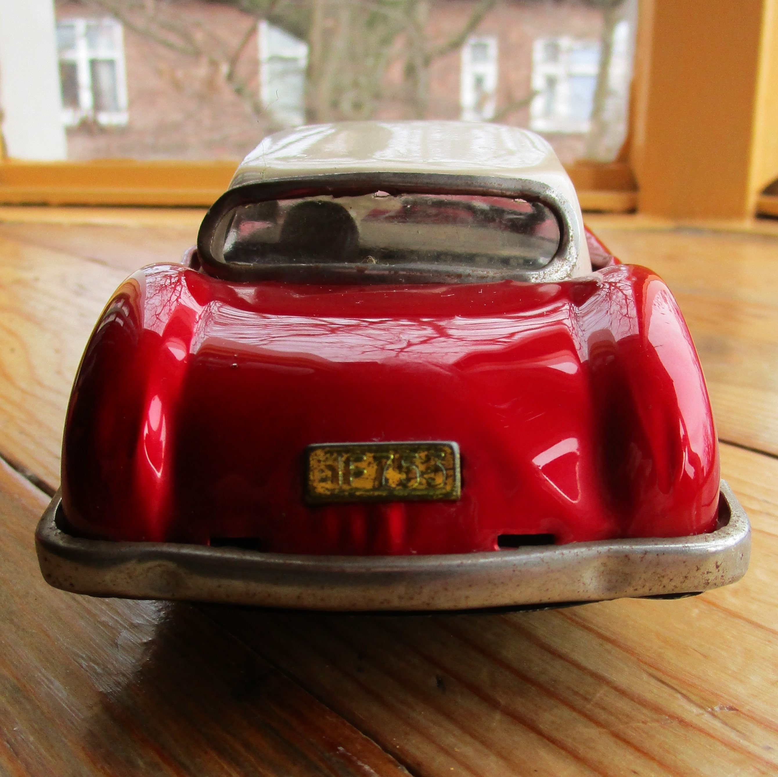 Vintage Lucky sports car MF 753 tin toy car 1960s Etsy
