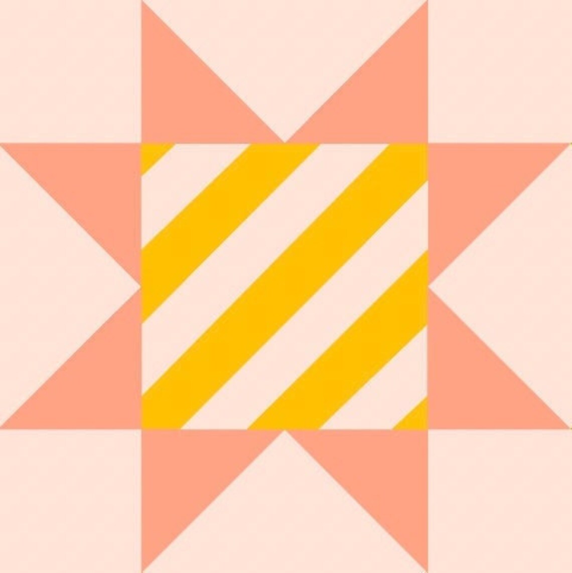 Striped Sawtooth Star Quilt Block Multiple Sizes 6 Inch and 9 Etsy