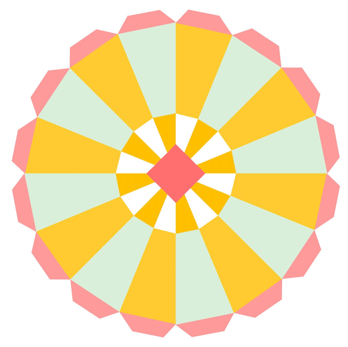 Malibu Beach Umbrella Quilt Block Pattern Beach Quilt Etsy