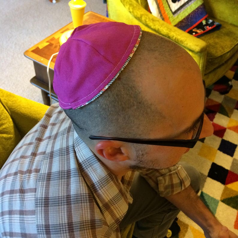 Easy Reversible Kippah Pattern sewn Kippot Yarmulke One Etsy