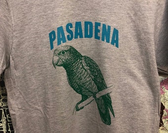 Pasadena Parrot Screen Printed T Shirt Unisex Sizes