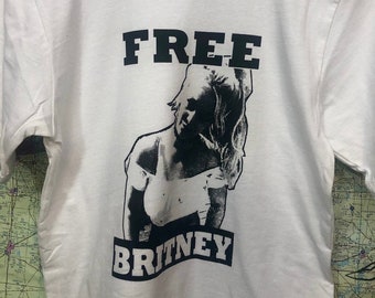 FREE BRITNEY Screen Printed t shirt Women's and Men's Sizes Britney Spears oops I did it again