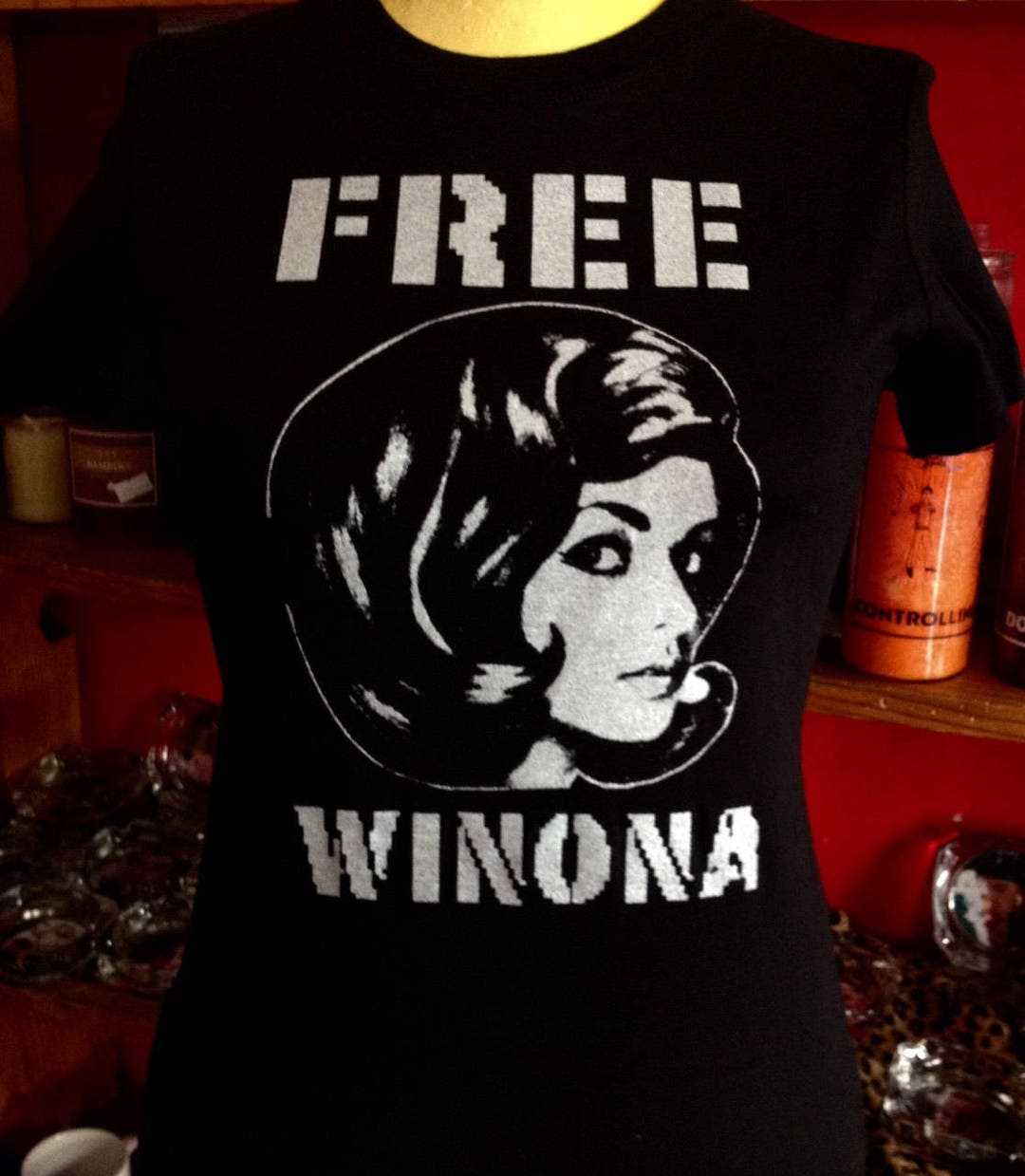 The Original Free Winona Screen Printed Womens White T shirt Etsy