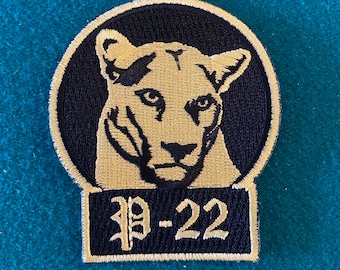 P 22 Mountain Lion Iron on Patch Griffith Park Los Angeles California