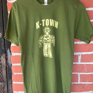 K TOWN Robot Screen Printed T Shirt Koreatown Korea Town Los Angeles California BEEF