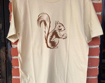 Super Cute Squirrel T-Shirt Screen Printed rodent Last Man on Earth