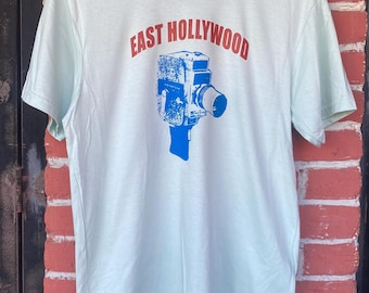 East Hollywood Keystone Camera Screen Printed T Shirt Los Angeles California