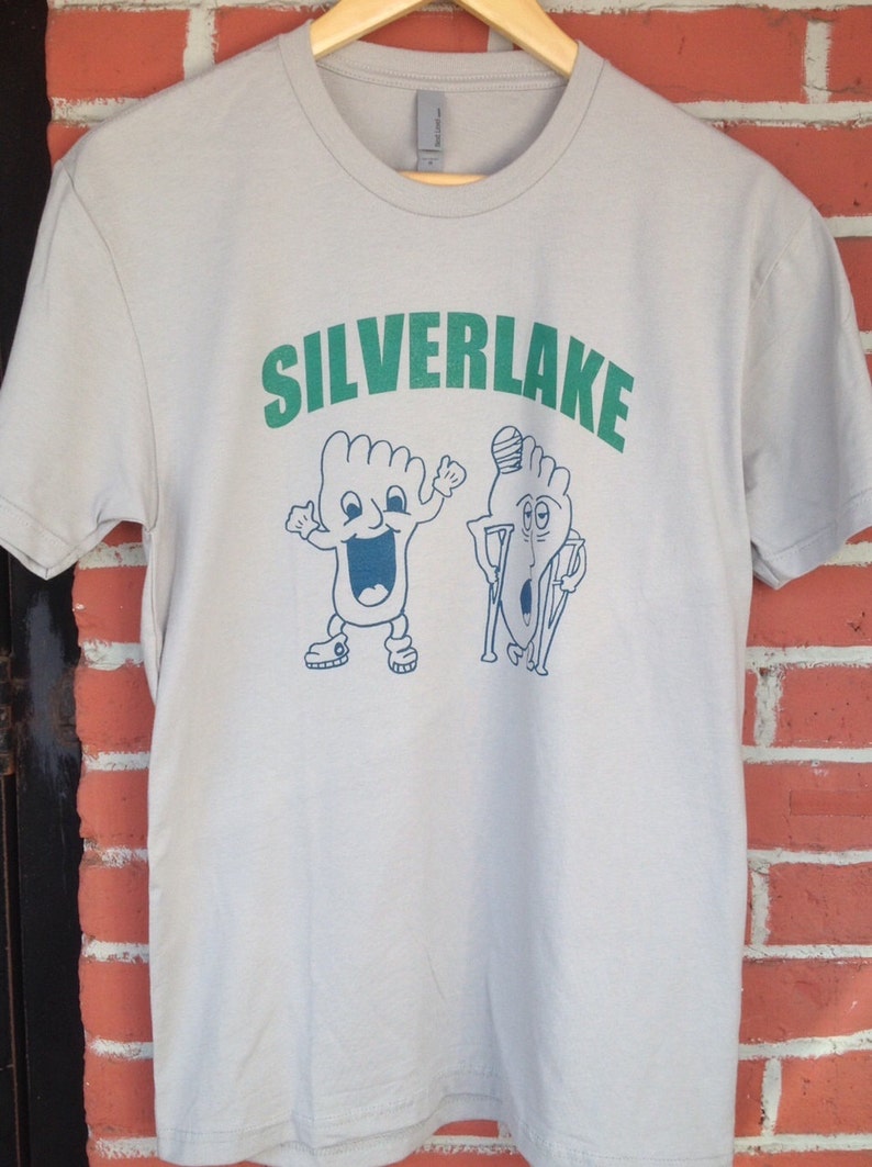 Silverlake Happy Foot Sad Foot Unisex Sceen Printed T Shirt Etsy