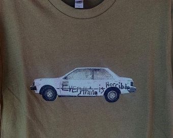Everything Is Horrible T-Shirt: Chuckwagon Car, Los Feliz Screen Print