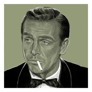 James Bond - Sean Connery Printed Sketch