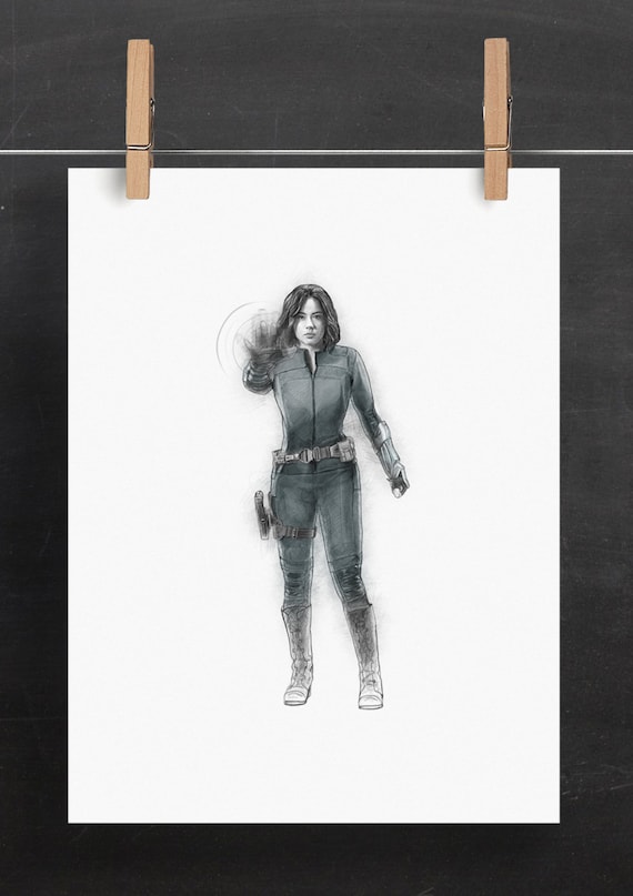 Agents Of Shield Poster Daisy Johnson Aka Quake Print Etsy