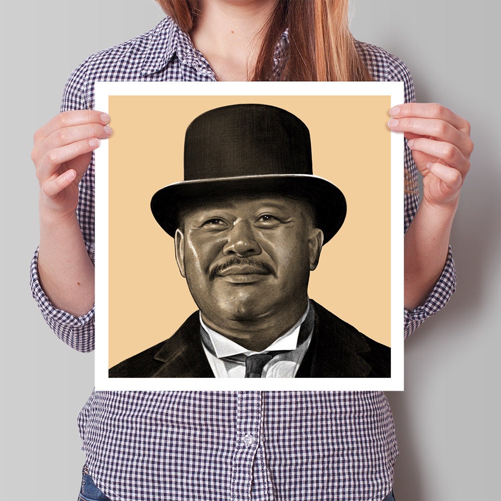 Oddjob From Goldfinger - Played by Harold Sakata. Printed Digital