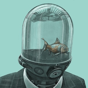 The Umbrella Academy - AJ Carmichael. Printed Digital Sketch