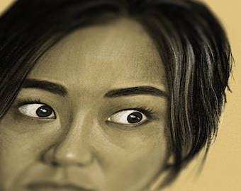 Kimiko, the Female - the Boys Printed Sketch - Etsy